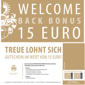 Bonuskarten "Welcome Back" VE 1.000